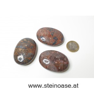 Leoparden-Jaspis Linsenstein / Handschmeichler